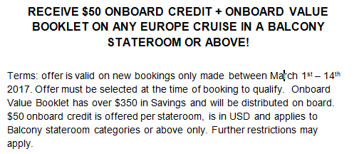 Holland america discount coupons