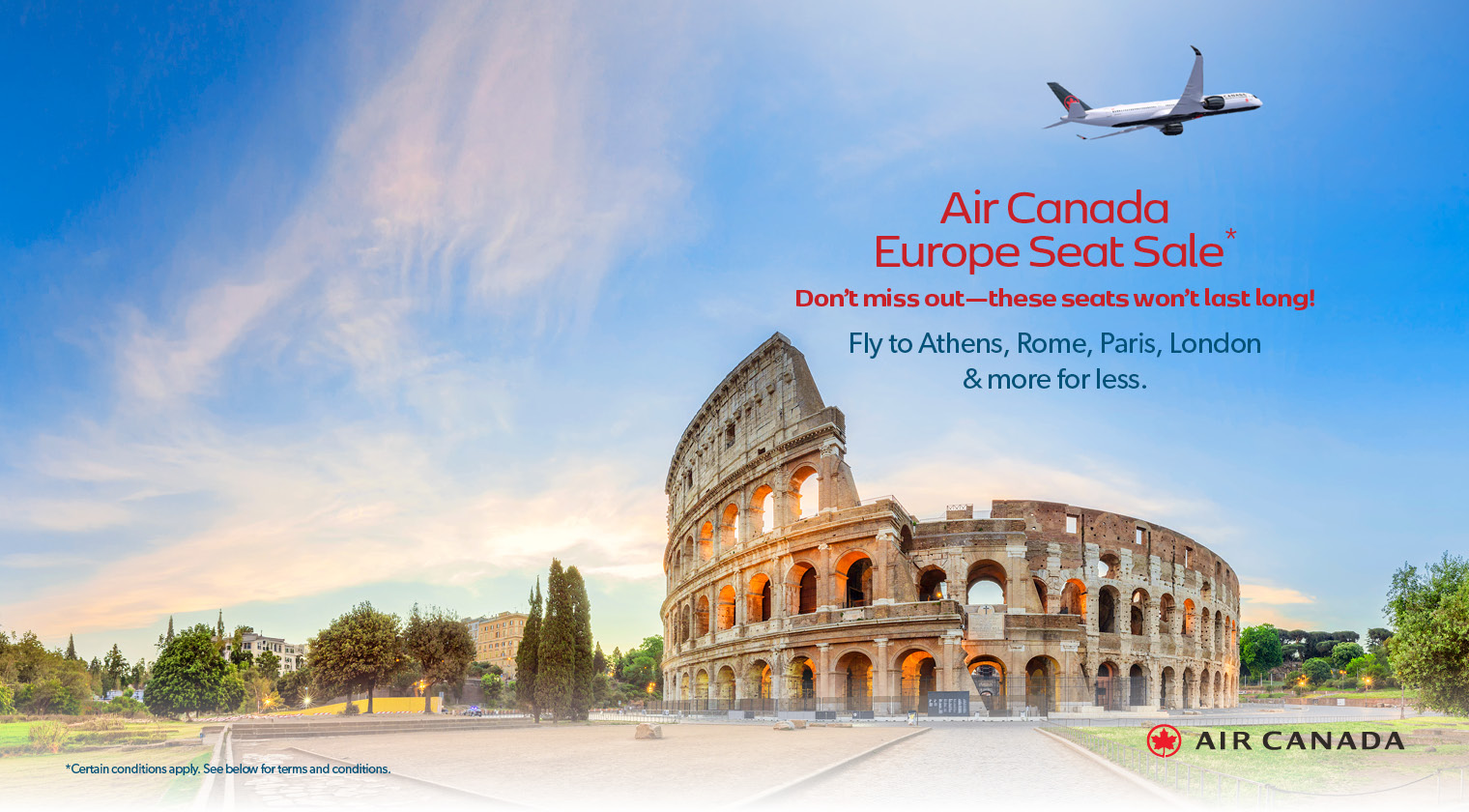 Great Savings on Air Canada Flights