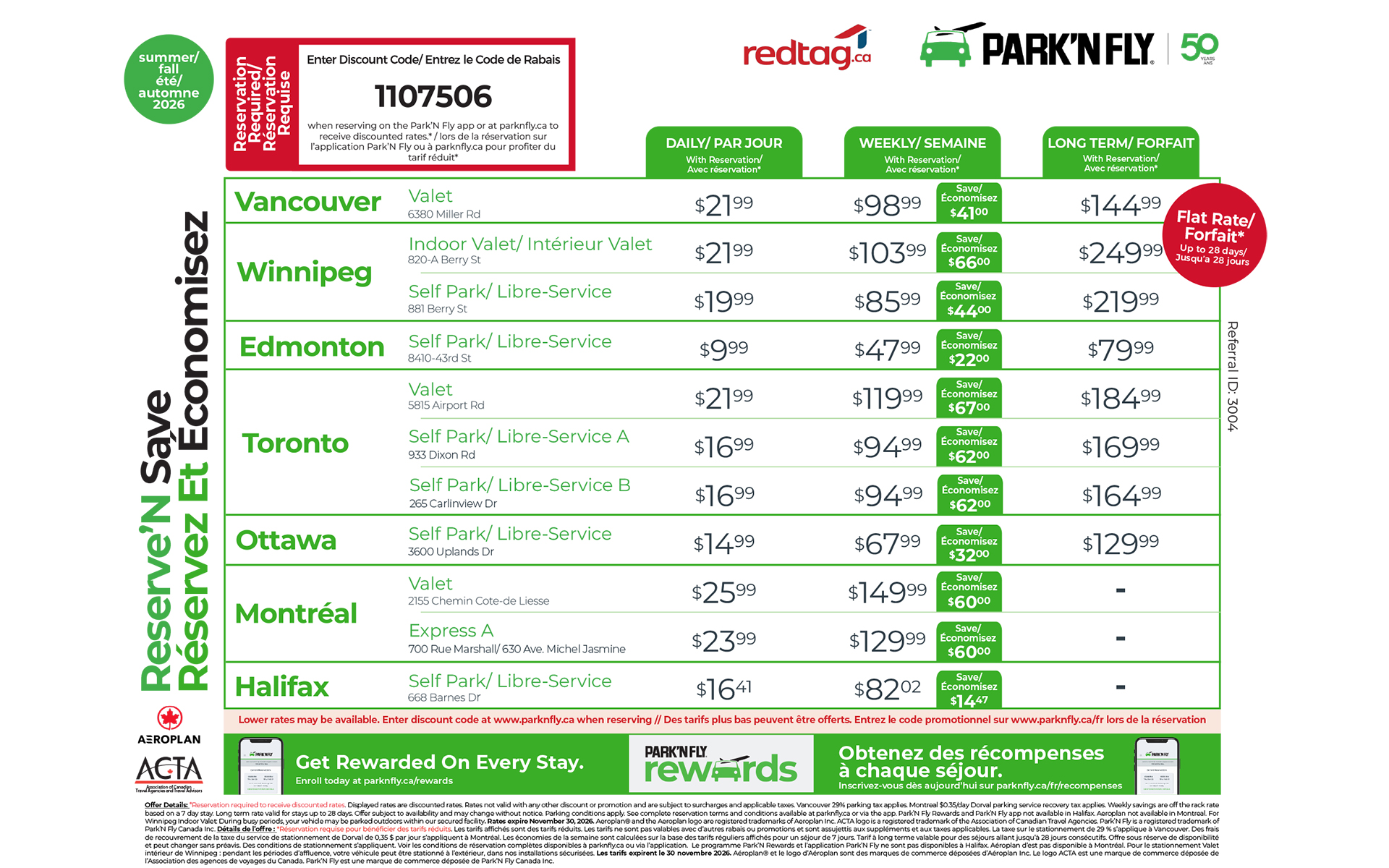 Airport parking options