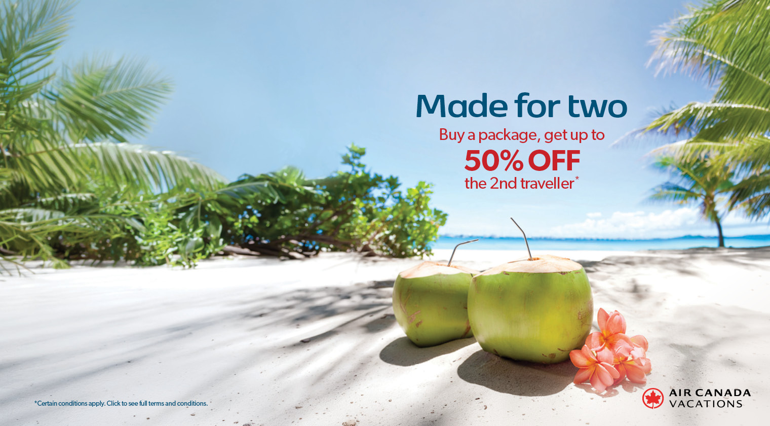 Air Canada Vacations. Flash sale has now ended.