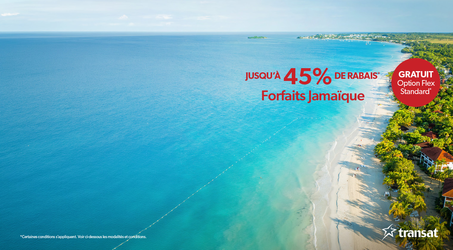 Book your vacation getaway today with Transat and save! Prices shown already reflect savings.